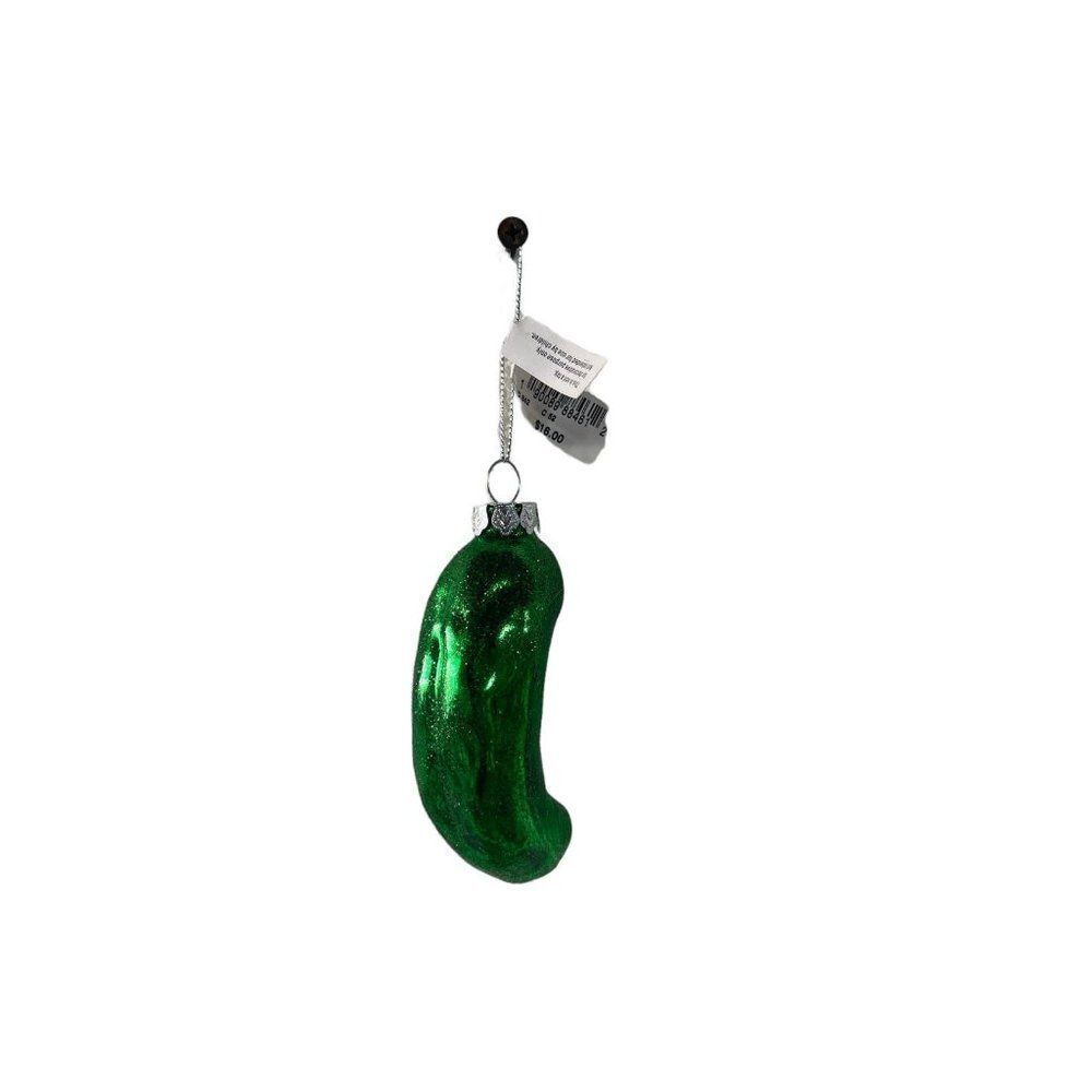 Bloomingdale's Glass Pickle Holiday Christmas Tree Ornament